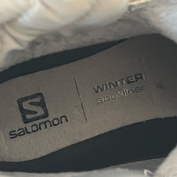 Salomon Woman's Vaya Blaze Blue Gray Mid-Top Hiking Waterproof Winter Boots SZ 7 - Picture 8 of 13